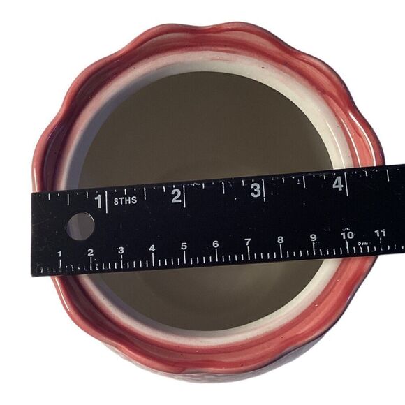 Temptations by Tara Cranberry Old World Canister Cookie Jar Sealed Lid 1.7 Qt - Picture 4 of 6